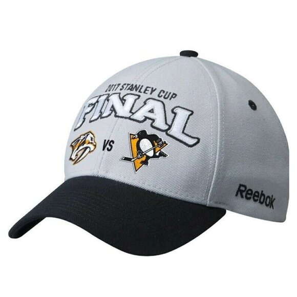 NHL 2017 Stanley Cup Final Nashville Predators vs Pittsburgh Penguins Cap Hat - Picture 1 of 10